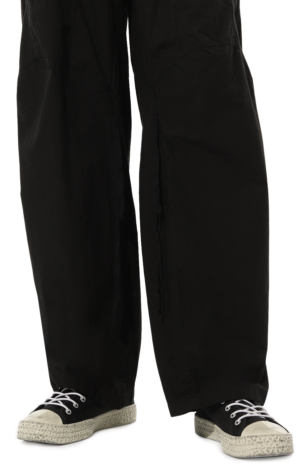 Текстильные кеды ACNE STUDIOS, арт. BALL0W HIGH BURGER TUMBLED MCGL, фото 3