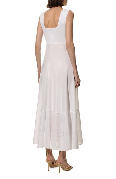Платье из вискозы FREEAGE молочного цвета по цене 43680 руб., арт. S22.DR026.7000.100, фото 4 Платье из вискозы FREEAGE, арт. S22.DR026.7000.100, фото 4