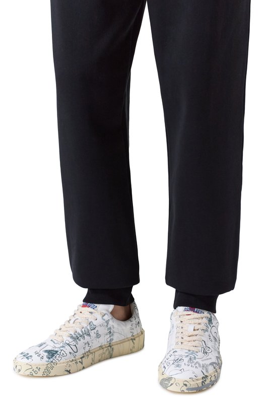 Кожаные кеды Rider Dsquared2 SNM0451/01504836 Белый  SNM0451/01504836 Фото 3