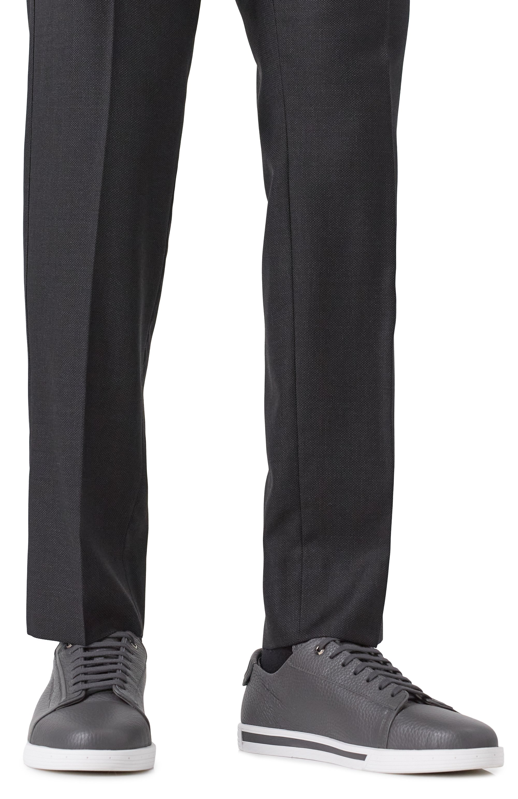 Кожаные кеды STEFANO RICCI серого цвета по цене 130000 руб., арт. UV33_G6586/VD, фото 3 Кожаные кеды STEFANO RICCI, арт. UV33_G6586/VD, фото 3