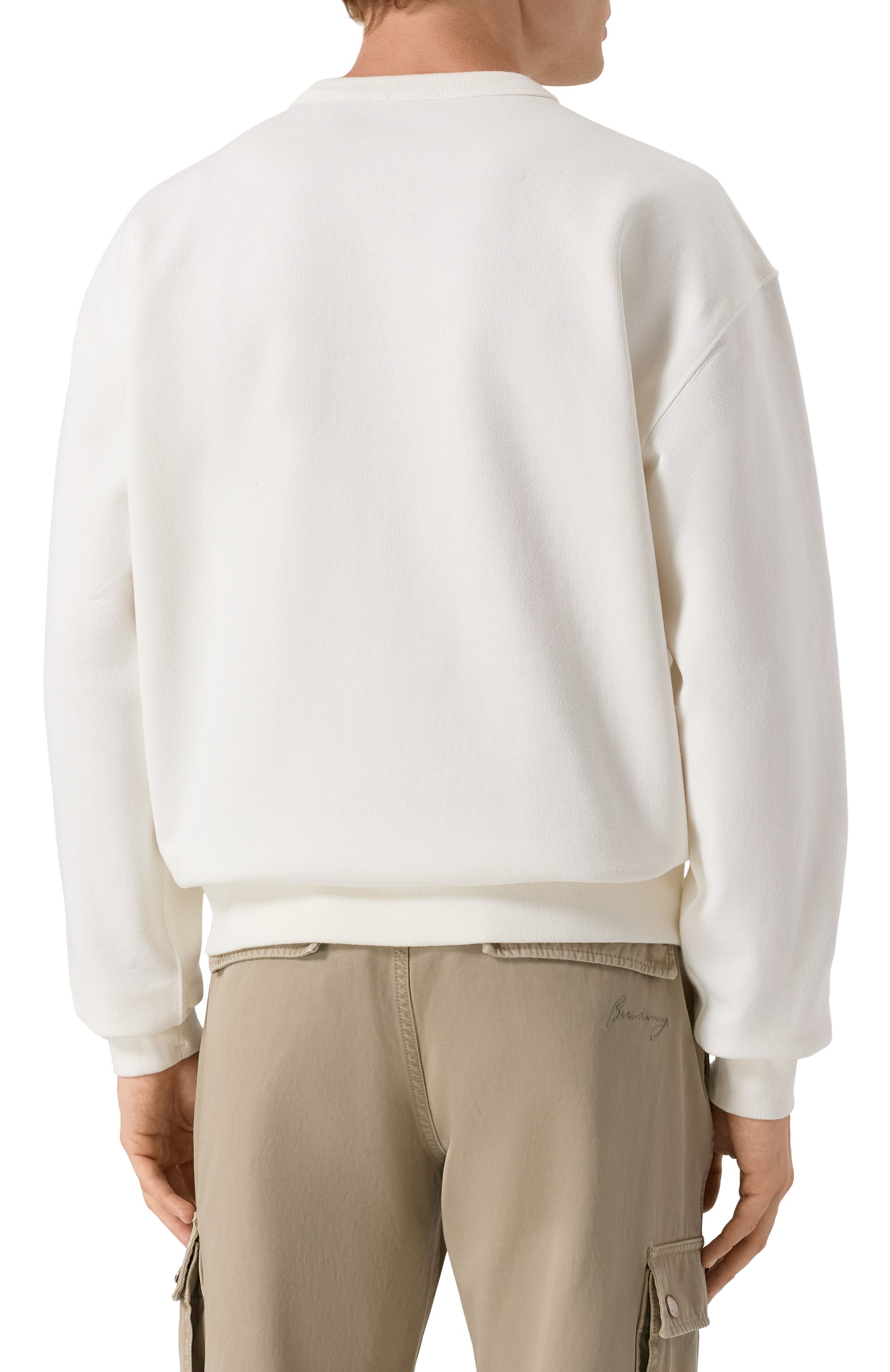 Хлопковый свитшот BURBERRY белого цвета по цене 92650 руб., арт. 8110547, фото 4 Хлопковый свитшот BURBERRY, арт. 8110547, фото 4