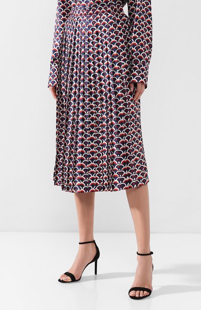 Шелковая юбка VALENTINO, арт. RB3RA4B74ES, фото 3