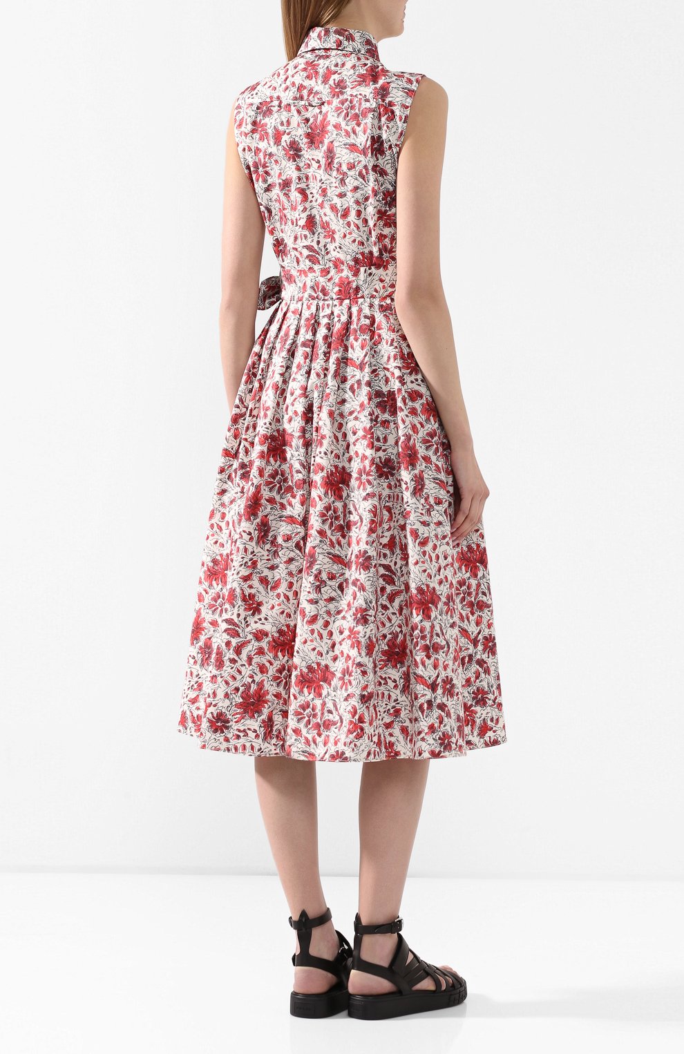 Хлопковое платье PRADA, арт. P38Q3M-1WNC-F0D17, фото 4