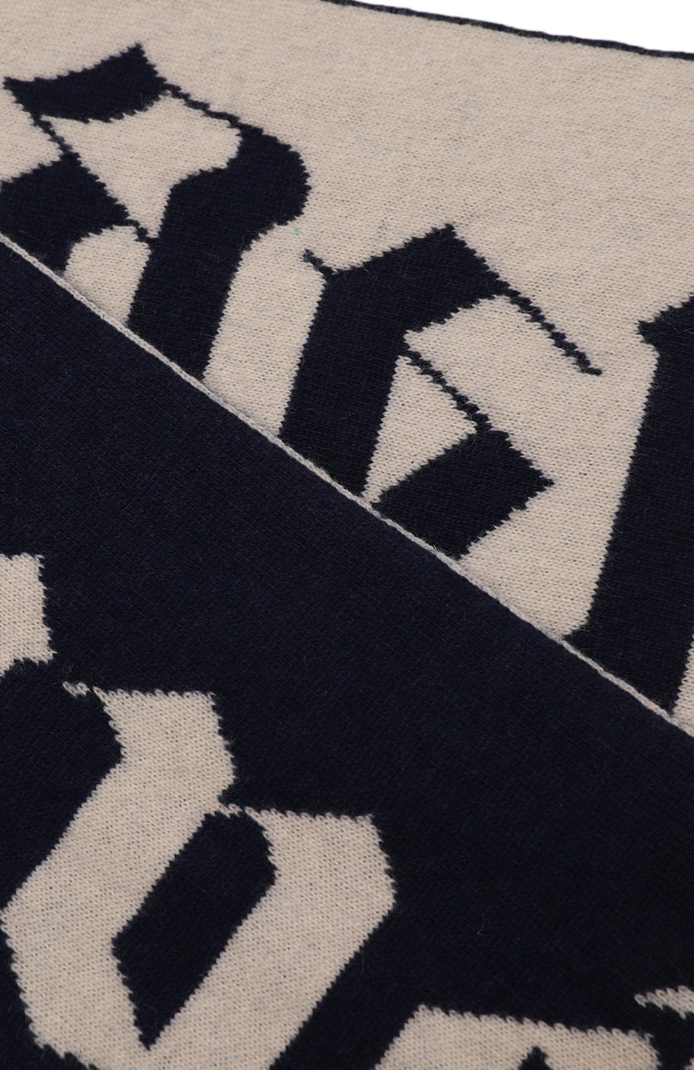 Шарф PALM ANGELS синего цвета по цене 18050 руб., арт. PBMA004F22KNI0014601, фото 2 Шарф PALM ANGELS, арт. PBMA004F22KNI0014601, фото 2