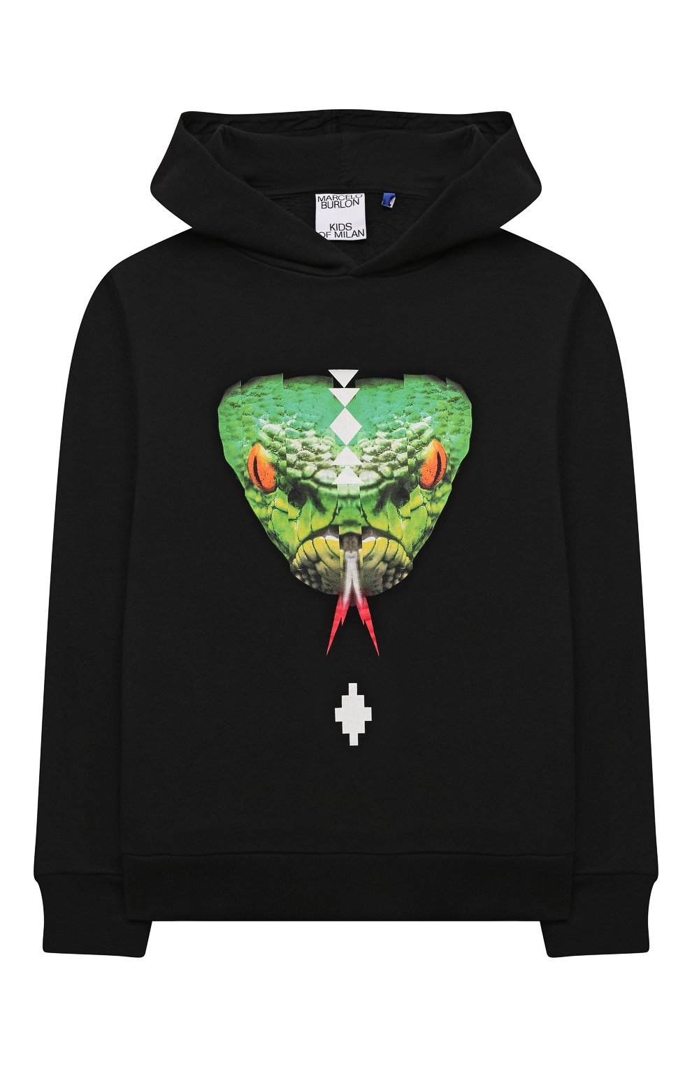 Хлопковое худи MARCELO BURLON KIDS OF MILAN, арт. CBBB002F21FLE002, фото 1