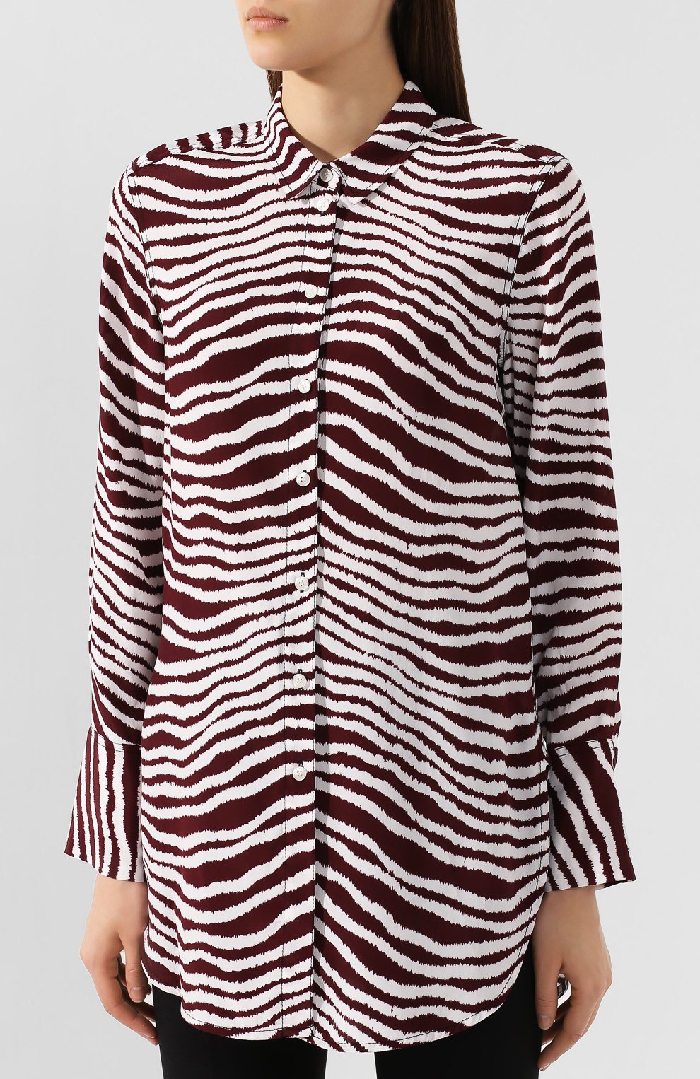 Рубашка из смеси вискозы и шелка BY MALENE BIRGER, арт. Q66961011/LIKARAH, фото 3