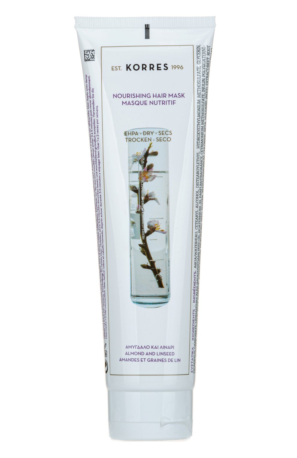 Маска с миндалём и семенами льна (125ml) KORRES бесцветного цвета по цене 2890 руб., арт. 5203069040511, фото 1 Маска с миндалём и семенами льна (125ml) KORRES, арт. 5203069040511, фото 1