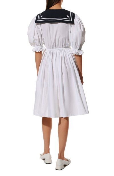 Хлопковое платье MIU MIU, арт. MF4290-819-F0009, фото 4