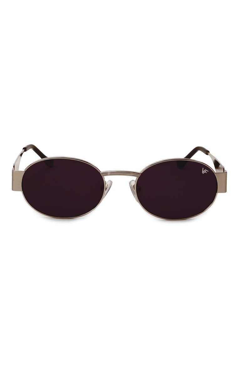 Женские солнцезащитные очки VINTAGE FRAMES черного цвета, арт. CYPHER 24KT WHITE G0LD/BLACK | Фото 4 (Тип очков: С/з; Материал: Металл; Нос: Не проставлено; Региональные ограничения белый список (Axapta Mercury): Не проставлено; Кросс-КТ: С/з-унисекс; Очки форма: Овальные; Оптика Гендер: оптика-унисекс)