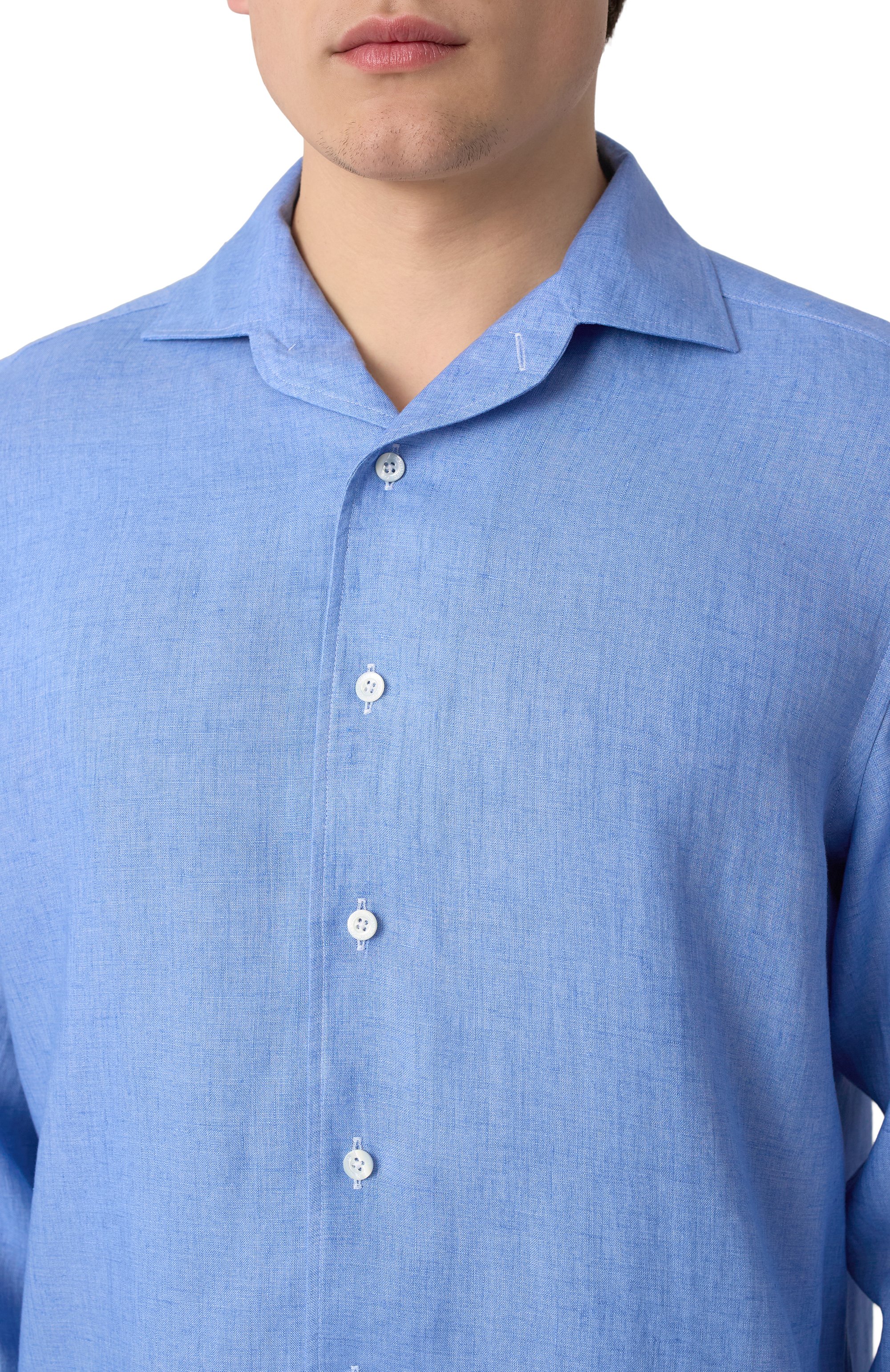 Льняная рубашка CORNELIANI, арт. 25P213-2511334, фото 5