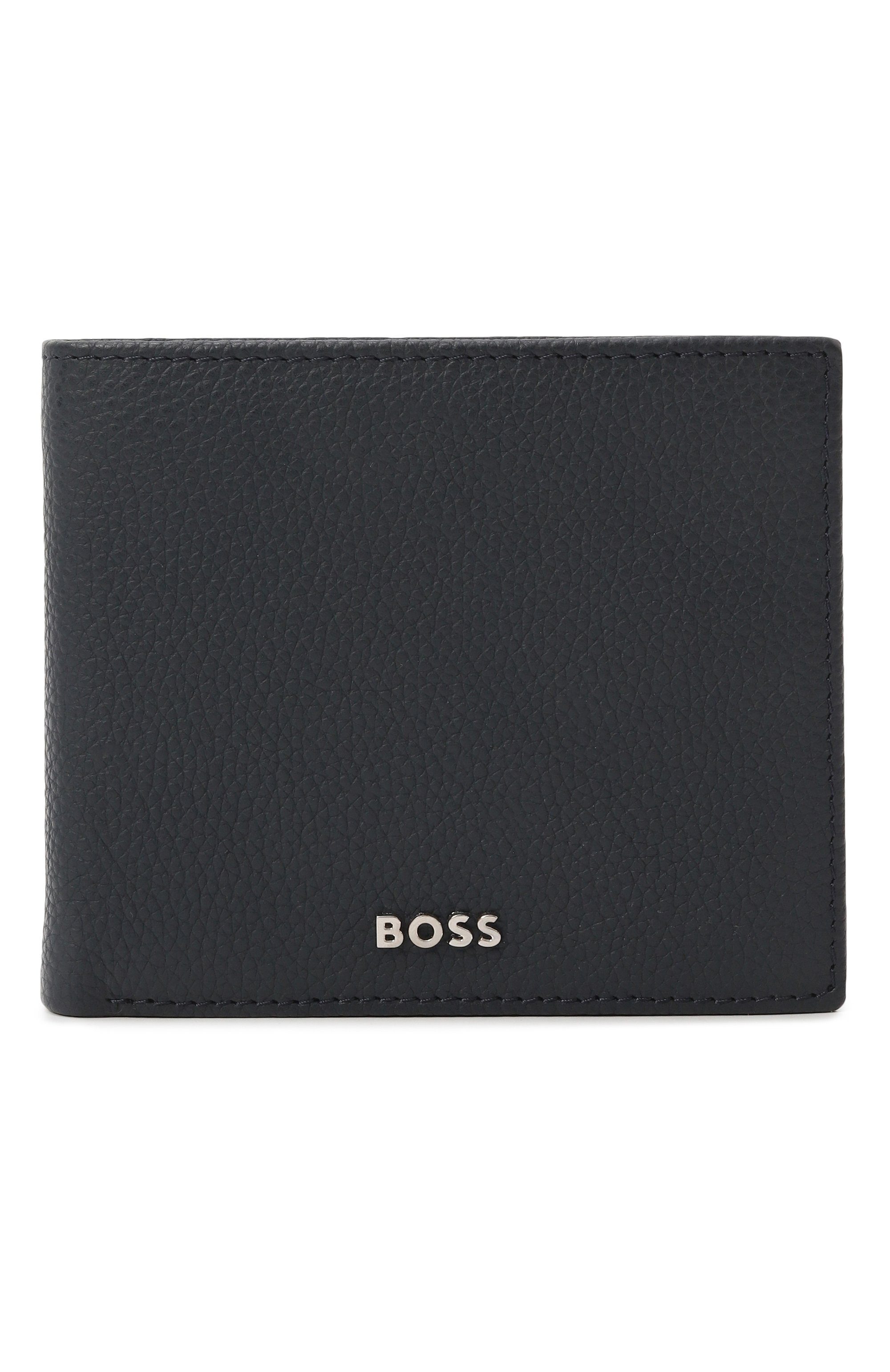 Кожаное портмоне BOSS темно-синего цвета по цене 18050 руб., арт. HBPU00060M, фото 1 Кожаное портмоне BOSS, арт. HBPU00060M, фото 1
