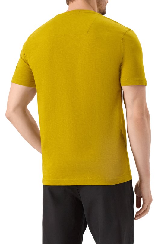 Хлопковая футболка Aeronautica Militare TS2472UJ00708 Жёлтый  TS2472UJ00708 Фото 4