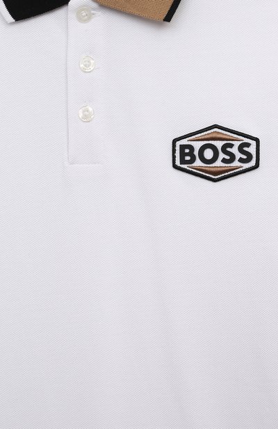 Хлопковое поло BOSS, арт. J25097/14A-16A, фото 3
