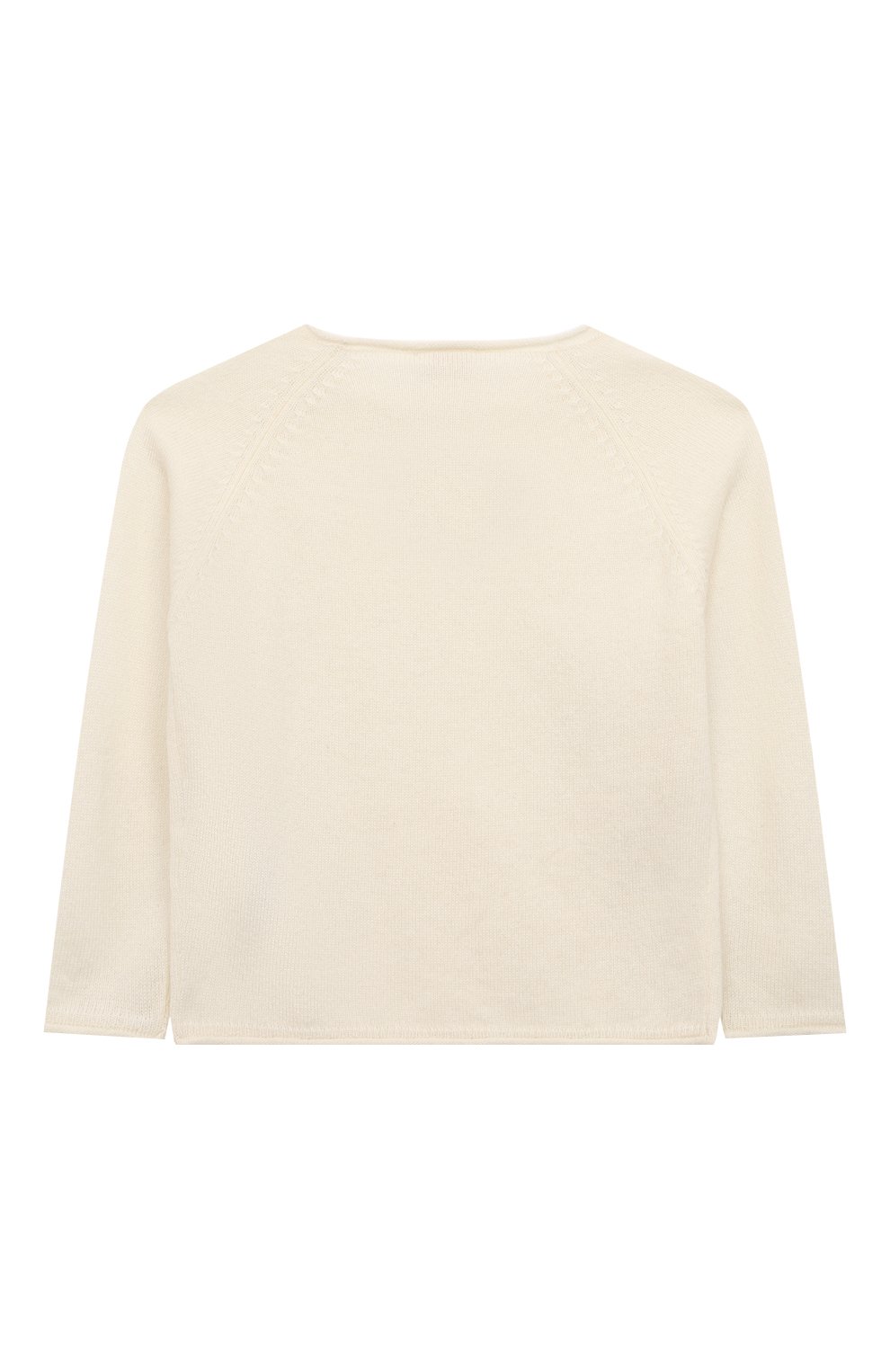 Кашемировый пуловер IL GUFO белого цвета по цене 21300 руб., арт. A22MA340EM300/24M-36M, фото 2 Кашемировый пуловер IL GUFO, арт. A22MA340EM300/24M-36M, фото 2