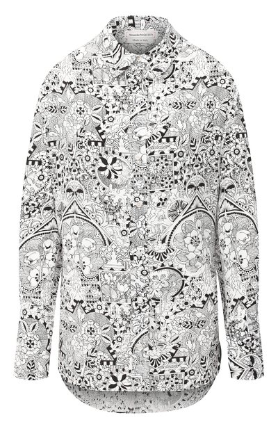 Женская шелковая рубашка ALEXANDER MCQUEEN, арт. 584781/QCABX