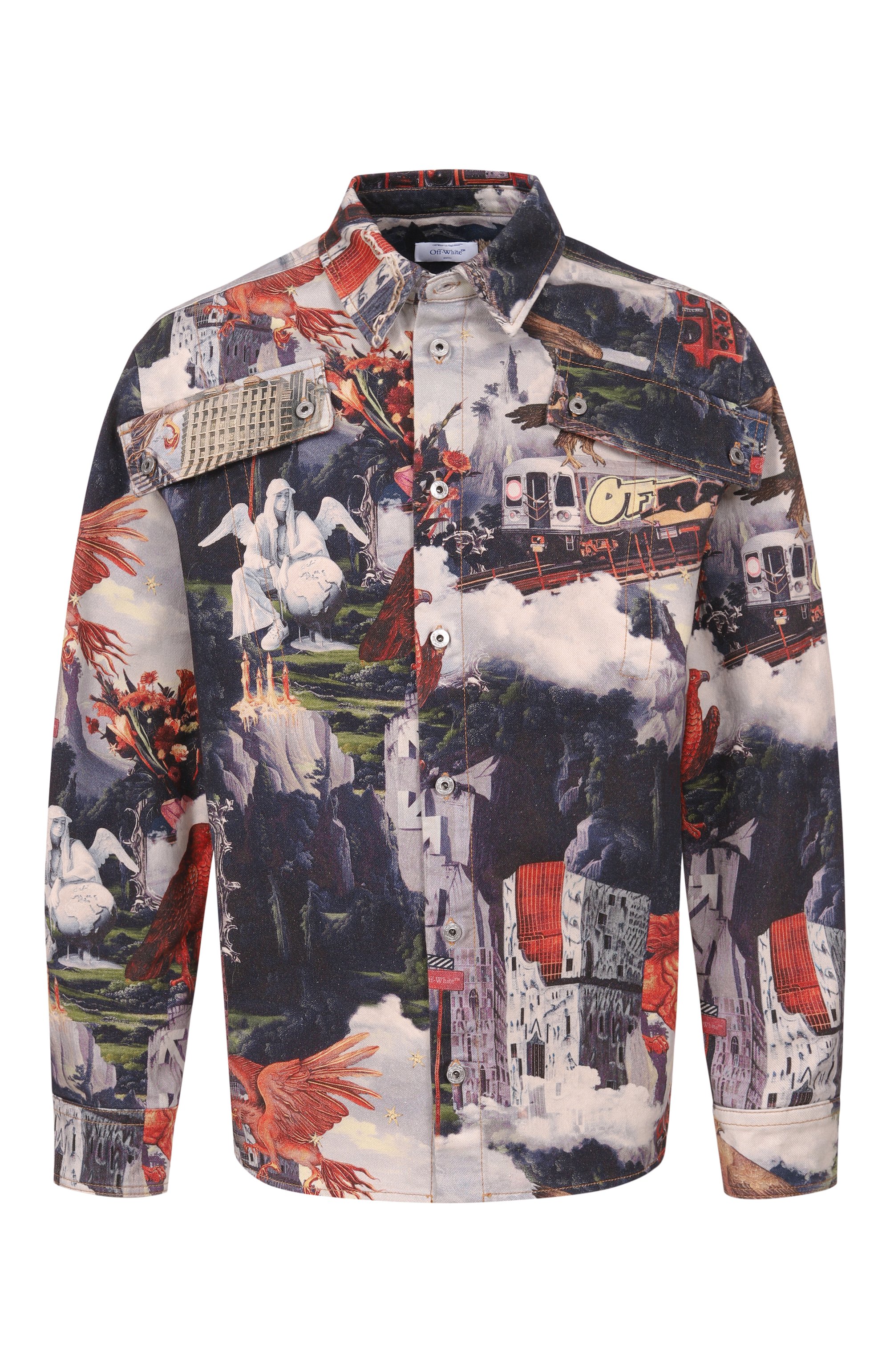 Джинсовая рубашка OFF-WHITE, арт. 0MYD05PF25DEN002, фото 1