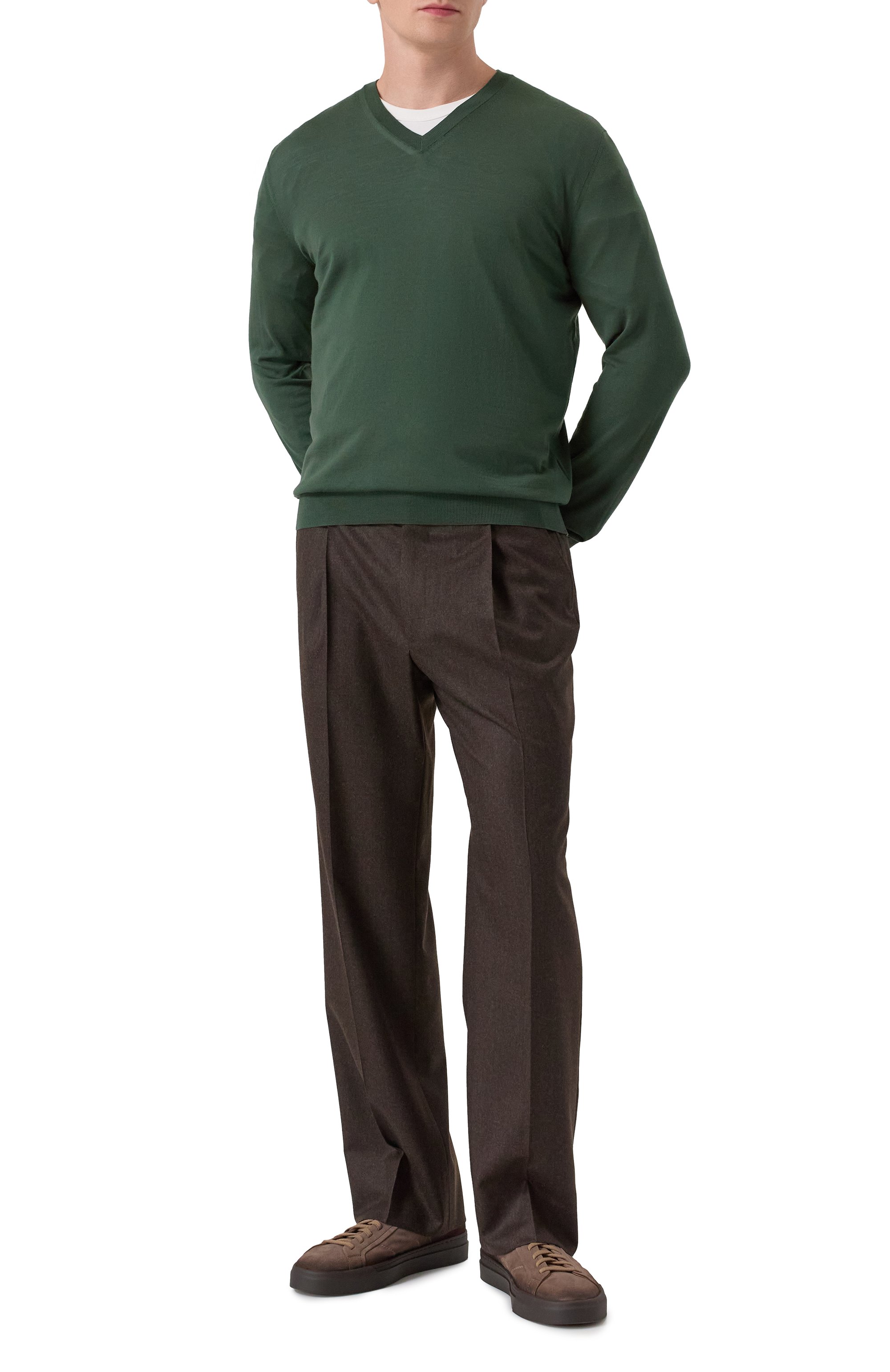 Шерстяные брюки CORNELIANI, арт. 264L26-2618111, фото 2