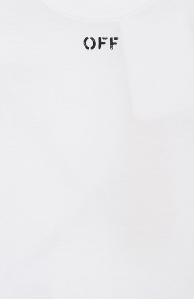 Хлопковая футболка OFF-WHITE, арт. 0BAA002S26JER006_001, фото 3