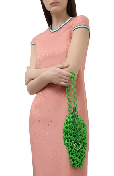 Сумка link JIL SANDER зеленого цвета по цене 59950 руб., арт. JSWS856570-WSB65002, фото 2 Сумка link JIL SANDER, арт. JSWS856570-WSB65002, фото 2