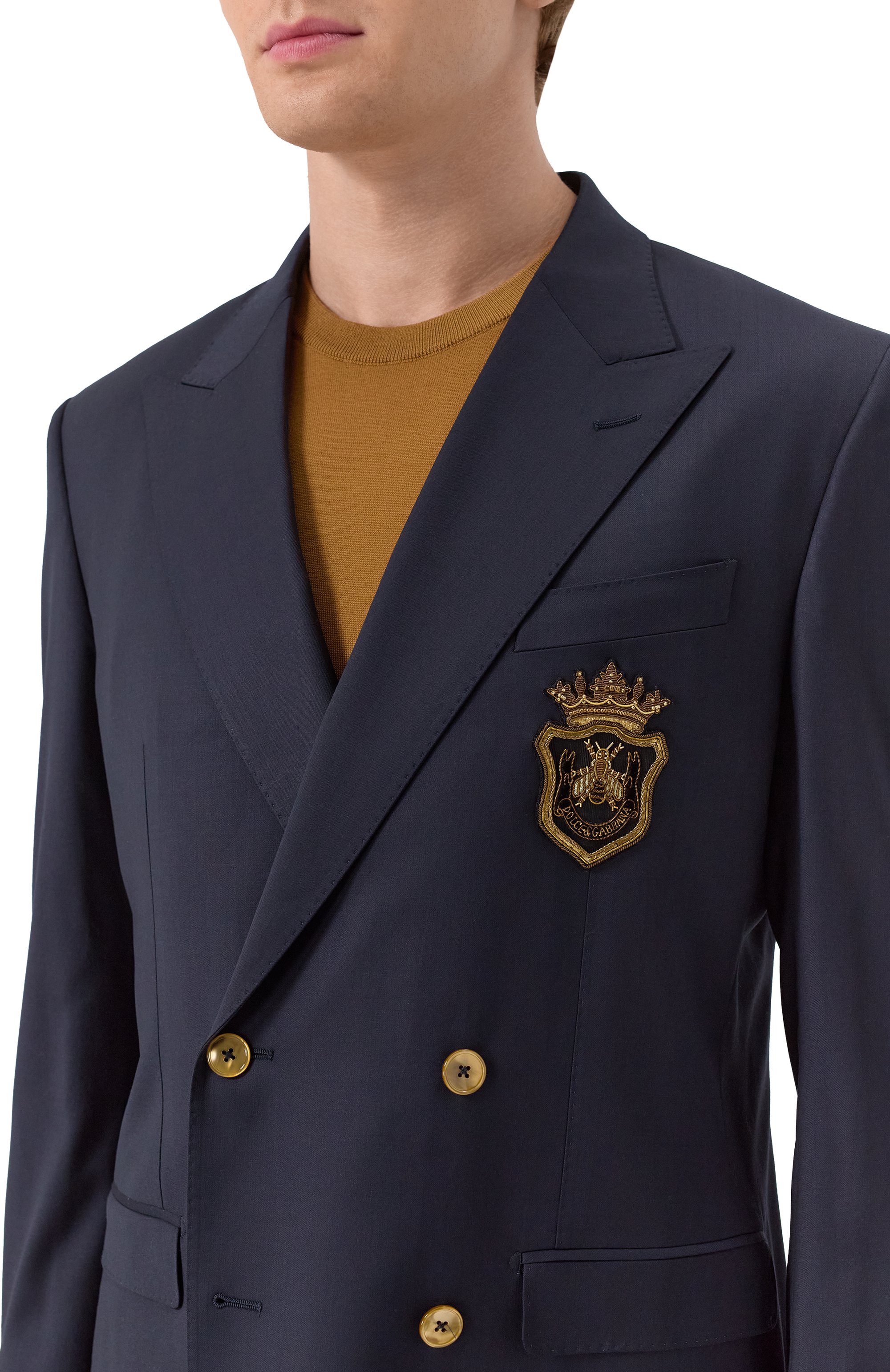 Шерстяной пиджак DOLCE & GABBANA, арт. G2TJ8Z/FUBFA, фото 7