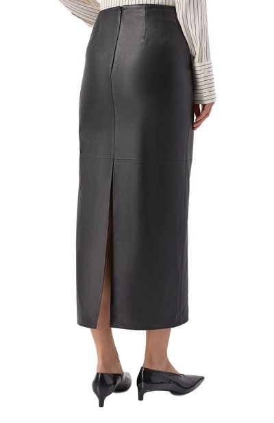 Кожаная юбка ARMARIUM черного цвета по цене 208500 руб., арт. ARMFWSK16/LE04, фото 4 Кожаная юбка ARMARIUM, арт. ARMFWSK16/LE04, фото 4