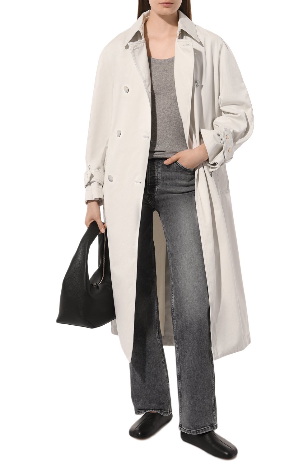 Джинсовый тренч MOORER белого цвета по цене 239000 руб., арт. MLEHT-SDF, фото 2 Джинсовый тренч MOORER, арт. MLEHT-SDF, фото 2