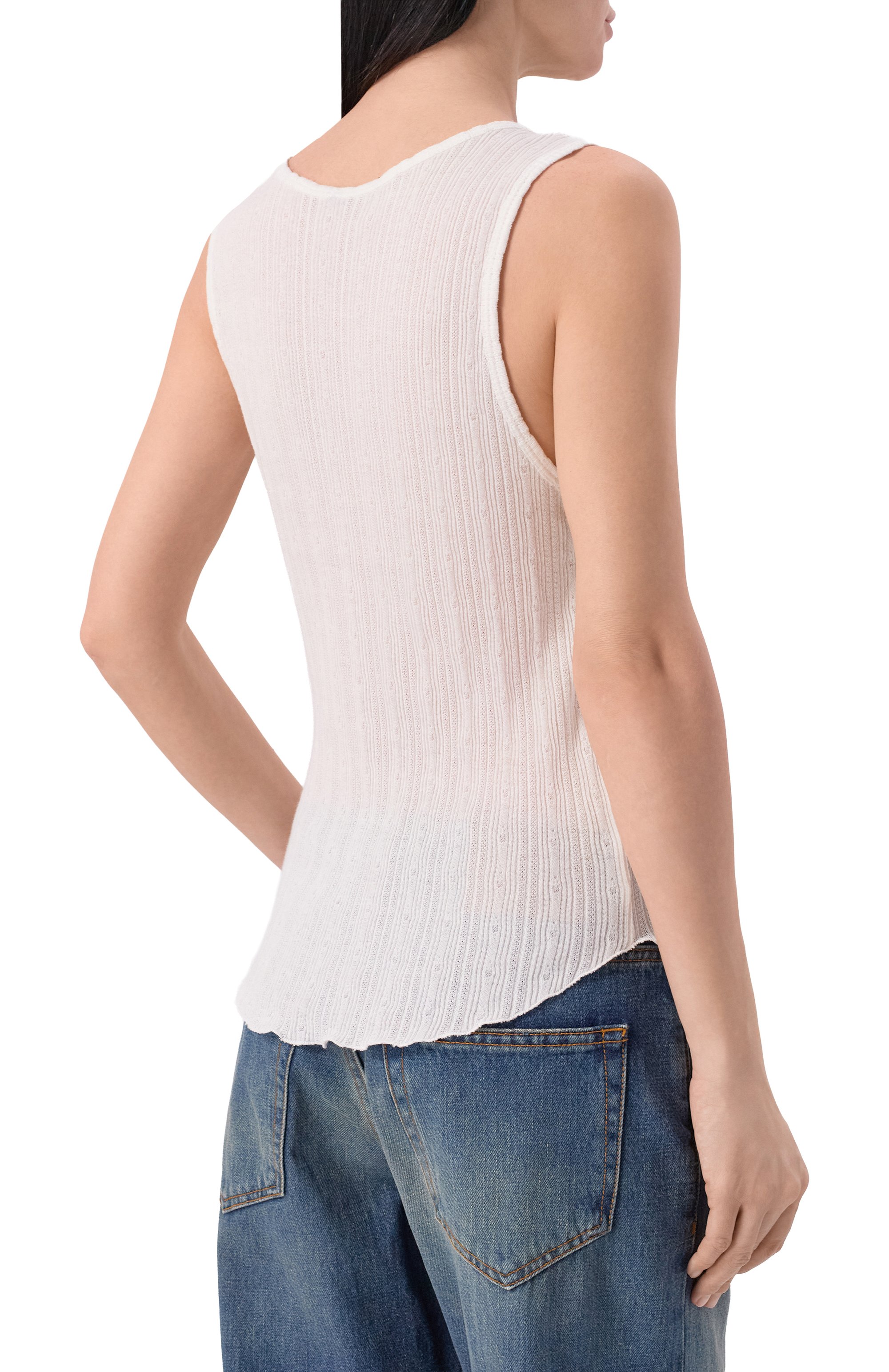 Хлопковая майка ANN DEMEULEMEESTER, арт. B0013947/FA736, фото 4