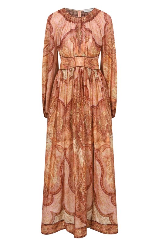 Платье из хлопка и шелка Zimmermann 5947DRS262 Разноцветный 5947DRS262