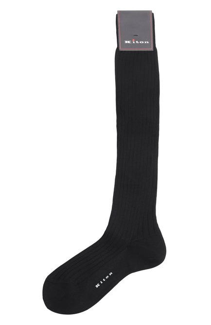 Мужские хлопковые гольфы KITON, арт. UCALZ27K0765H