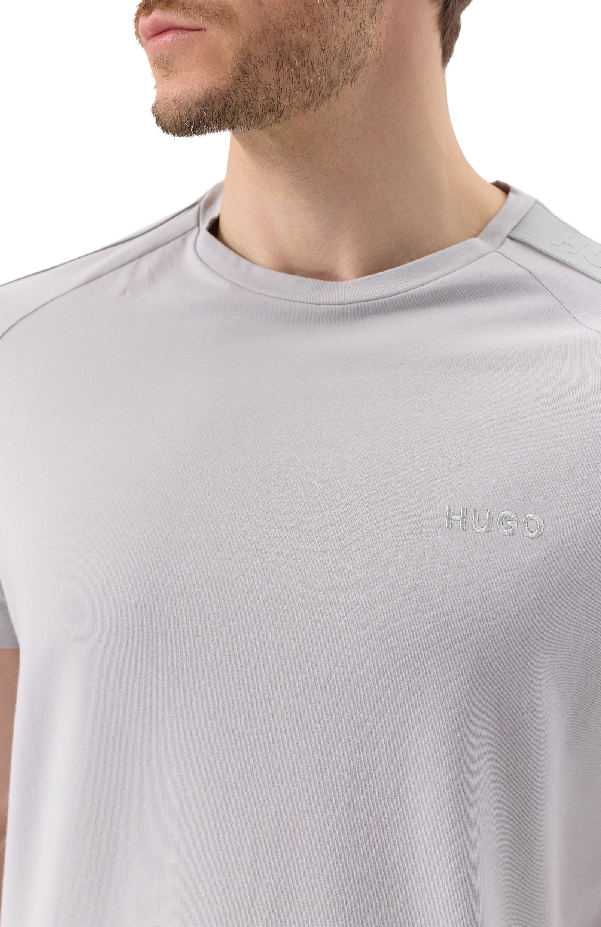 Хлопковая футболка HUGO, арт. 50520480, фото 5