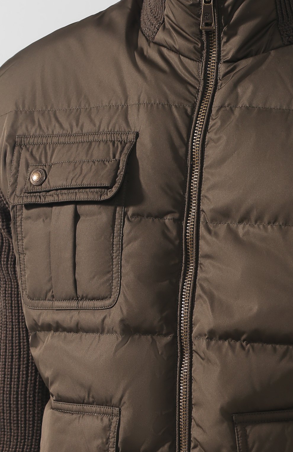 Стеганый бомбер на молнии с воротником-стойкой RALPH LAUREN, арт. 790714512, фото 5