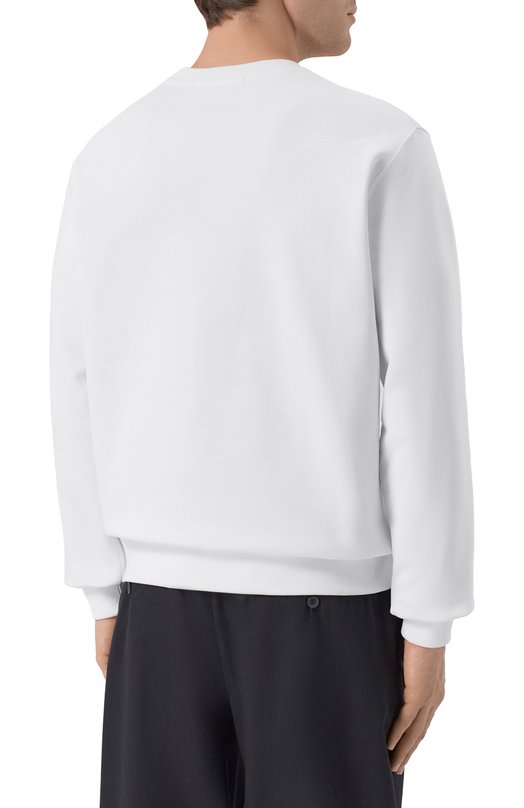 Хлопковый свитшот MSGM 2000MM513/300000 Белый  2000MM513/300000 Фото 4
