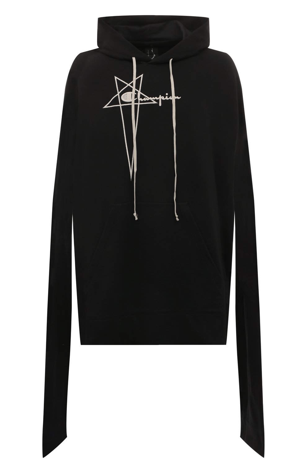 Хлопковое худи rick owens x champion RICK OWENS, арт. CM02C9402/CHFE, фото 1