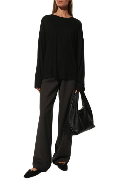 Шерстяные брюки AGREEG темно-серого цвета по цене 110000 руб., арт. 13050788, фото 2 Шерстяные брюки AGREEG, арт. 13050788, фото 2