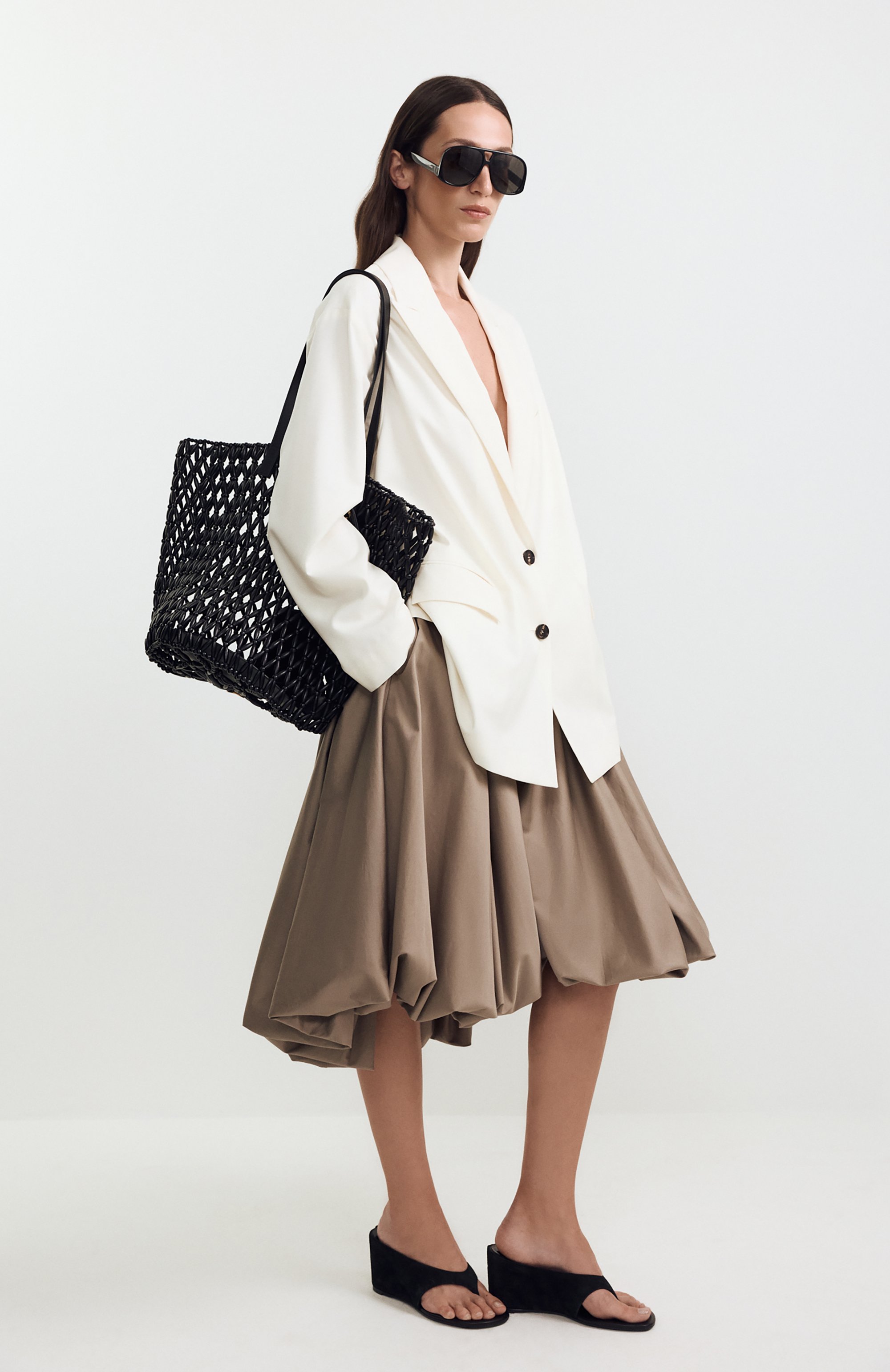 Сумка-тоут panier medium SAINT LAURENT, арт. 862074/KAAAY, фото 8