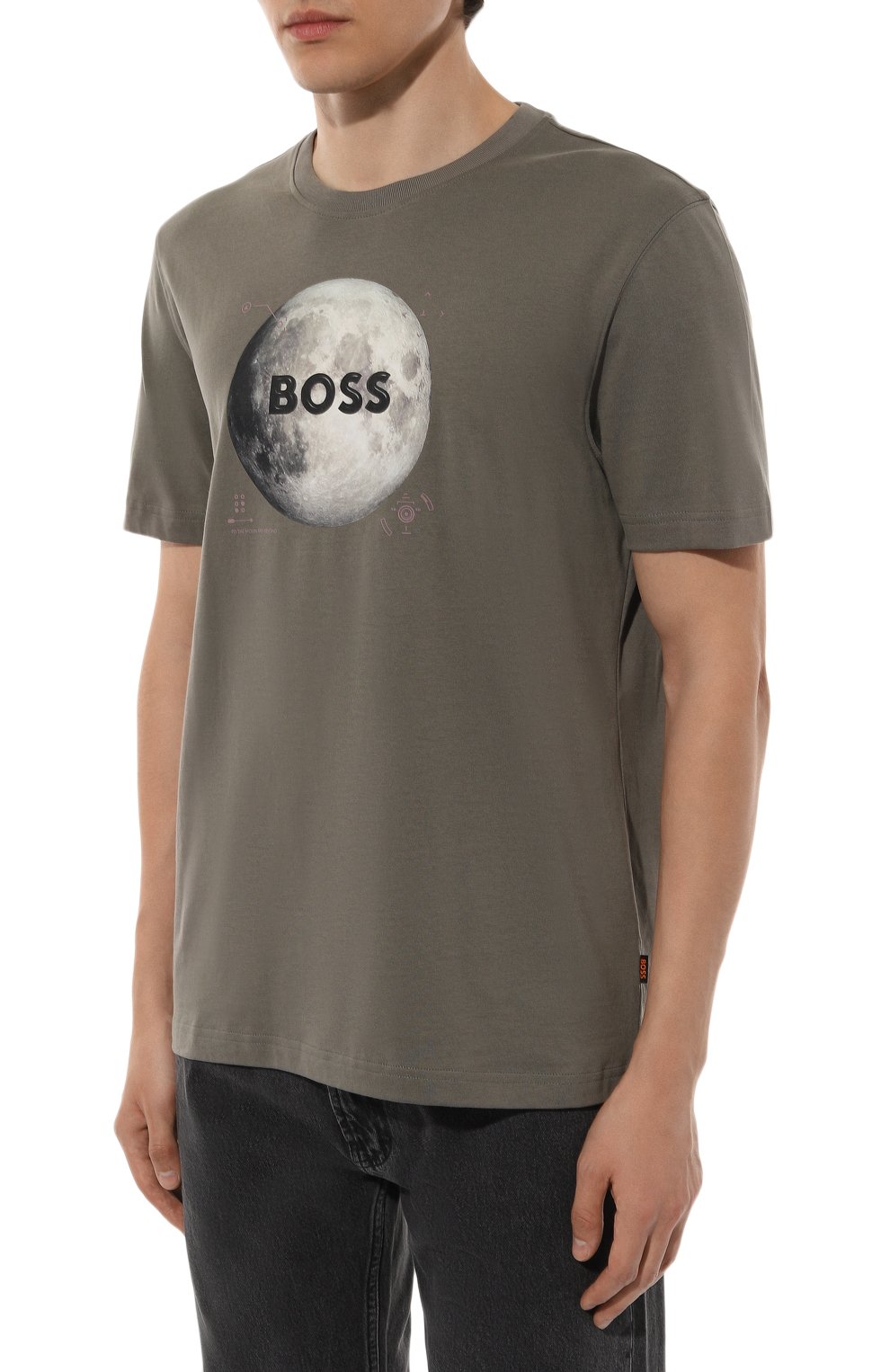 Хлопковая футболка BOSS ORANGE, арт. 50528189, фото 3