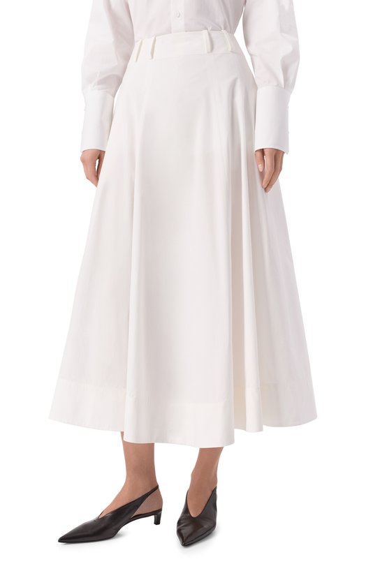 Хлопковая юбка Armarium ARMFWSK19/C003 Белый  ARMFWSK19/C003 Фото 3