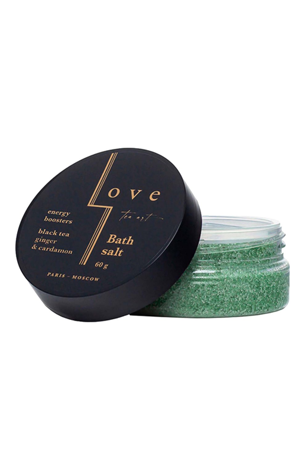 Соль для ванны черный чай, имбирь и кардамон (60g) LOVE TEA ART бесцветного цвета по цене 500 руб., арт. 4603805890980, фото 1 Соль для ванны черный чай, имбирь и кардамон (60g) LOVE TEA ART, арт. 4603805890980, фото 1