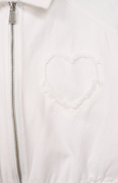 Джинсовая куртка MOSCHINO белого цвета по цене 38050 руб., арт. HDS057/LSC00, фото 3 Джинсовая куртка MOSCHINO, арт. HDS057/LSC00, фото 3