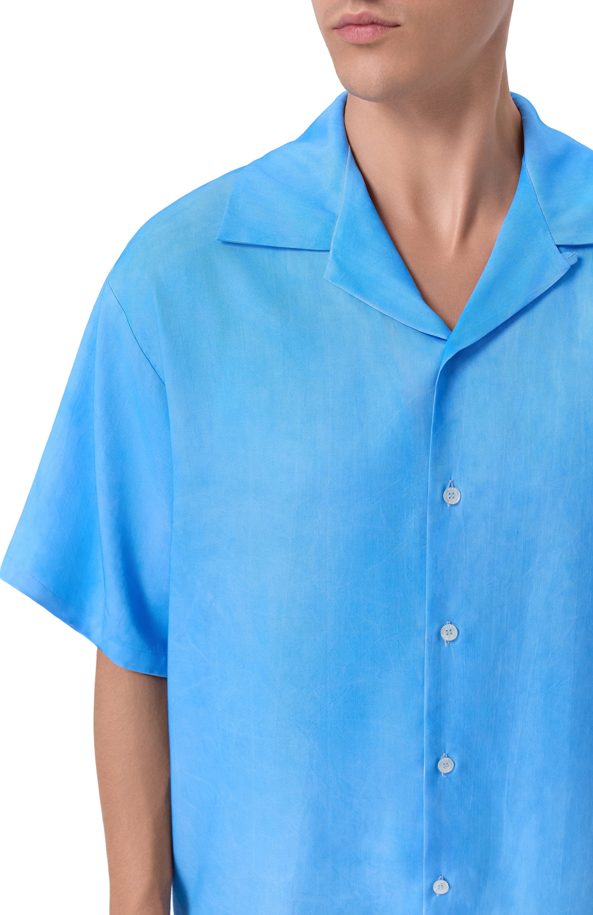 Рубашка из лиоцелла MSGM, арт. 4040ME08X/267009, фото 5