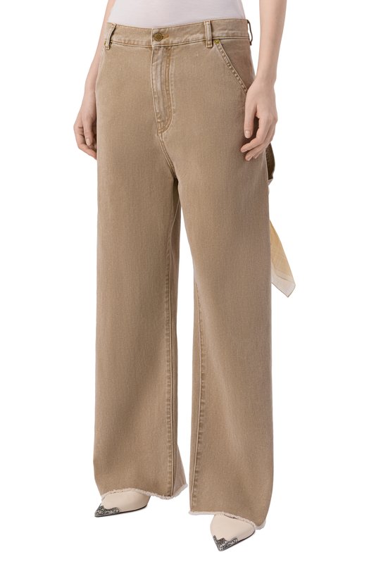 Джинсы Sienna Darkpark WTR91 DBU01/SIENNA-L00SE SIDE SPLIT DENIM Бежевый  WTR91 DBU01/SIENNA-L00SE SIDE SPLIT DENIM Фото 3