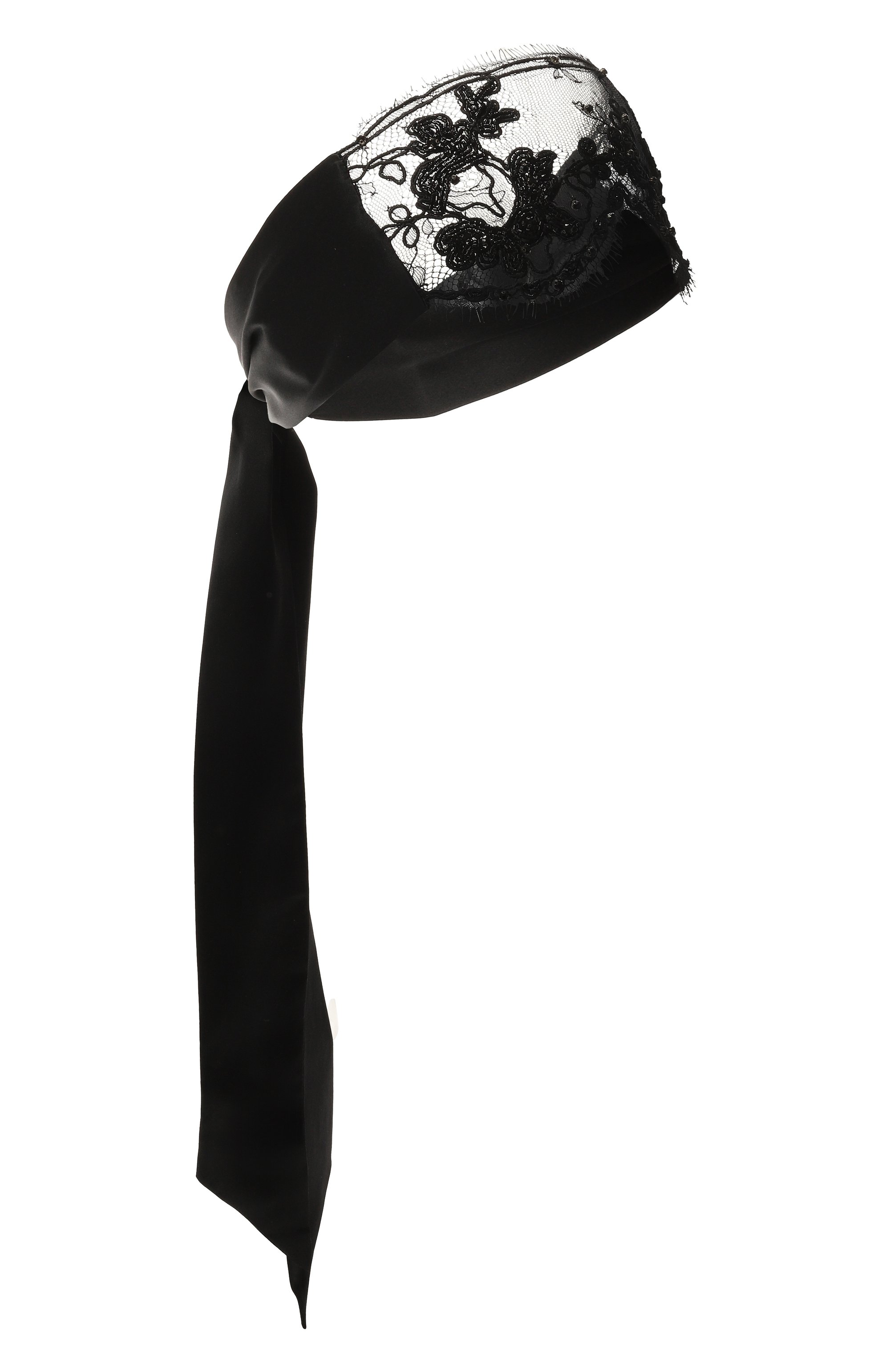 Шелковая маска для глаз KIKI DE MONTPARNASSE черного цвета по цене 42900 руб., арт. AC108, фото 1 Шелковая маска для глаз KIKI DE MONTPARNASSE, арт. AC108, фото 1