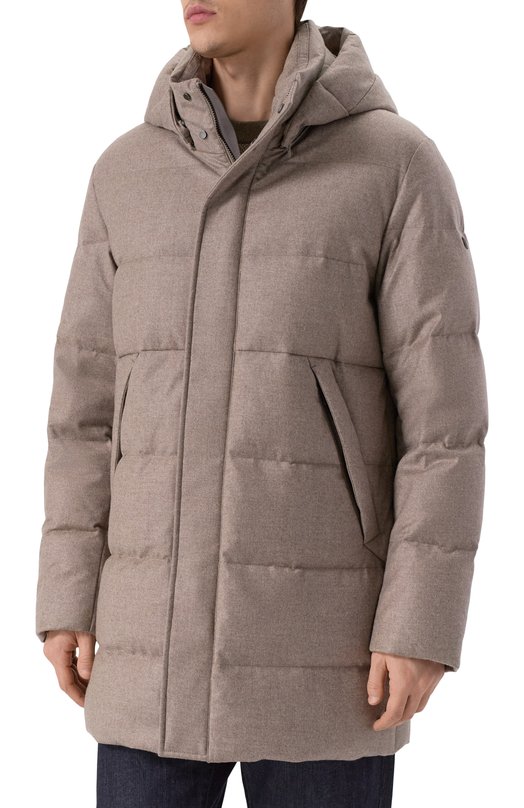 Пуховик из шерсти и кашемира Duno MAGNUS/LEVIC0 Бежевый  MAGNUS/LEVIC0 Фото 3