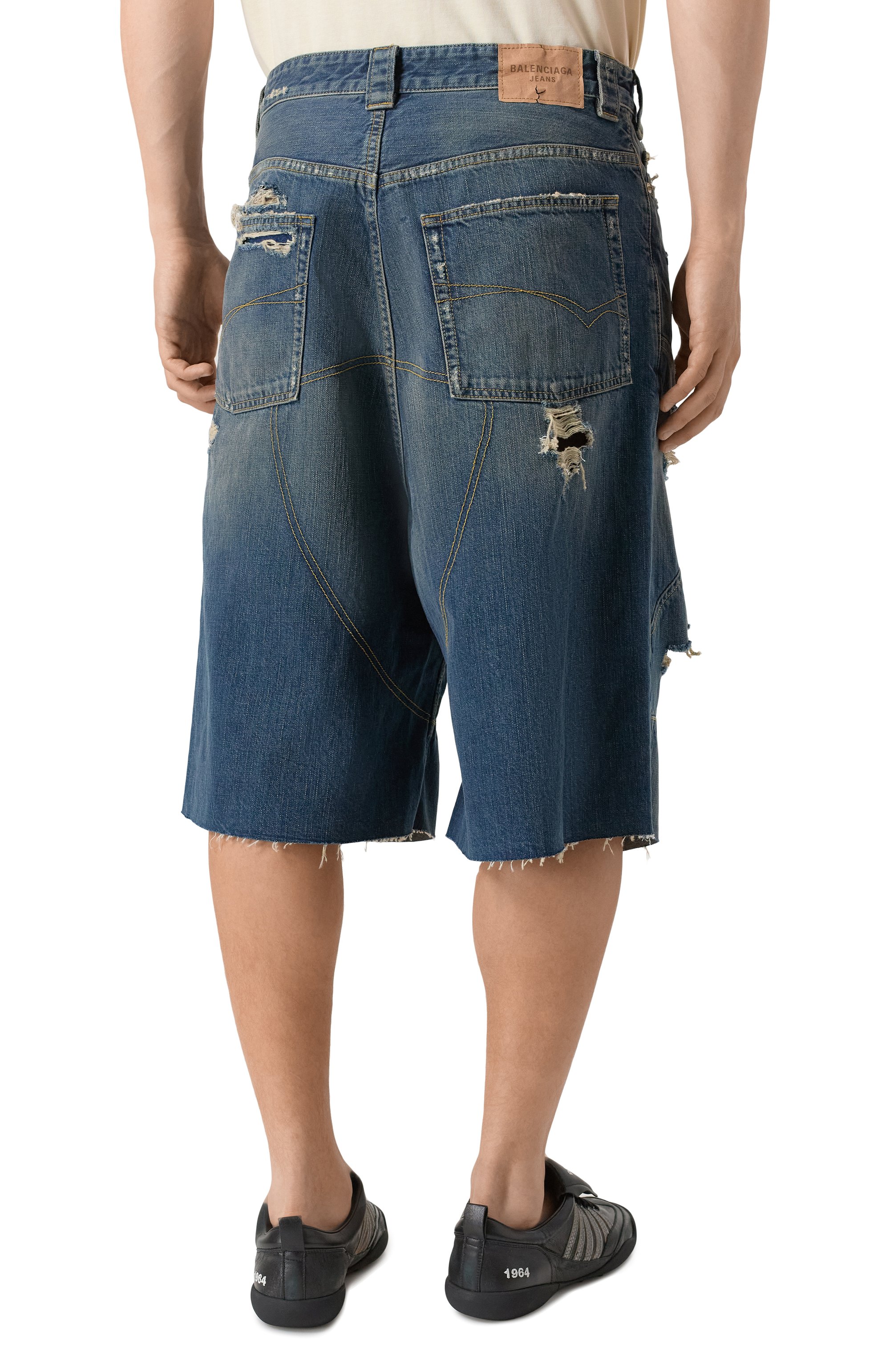 Джинсовые шорты BALENCIAGA, арт. 831689/TSW71, фото 4
