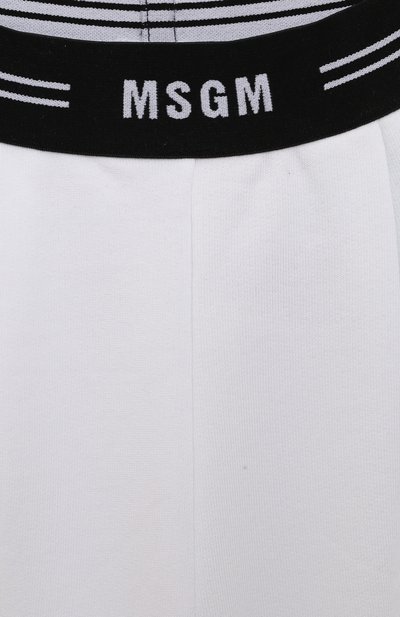 Хлопковые шорты MSGM KIDS, арт. MS029445, фото 3