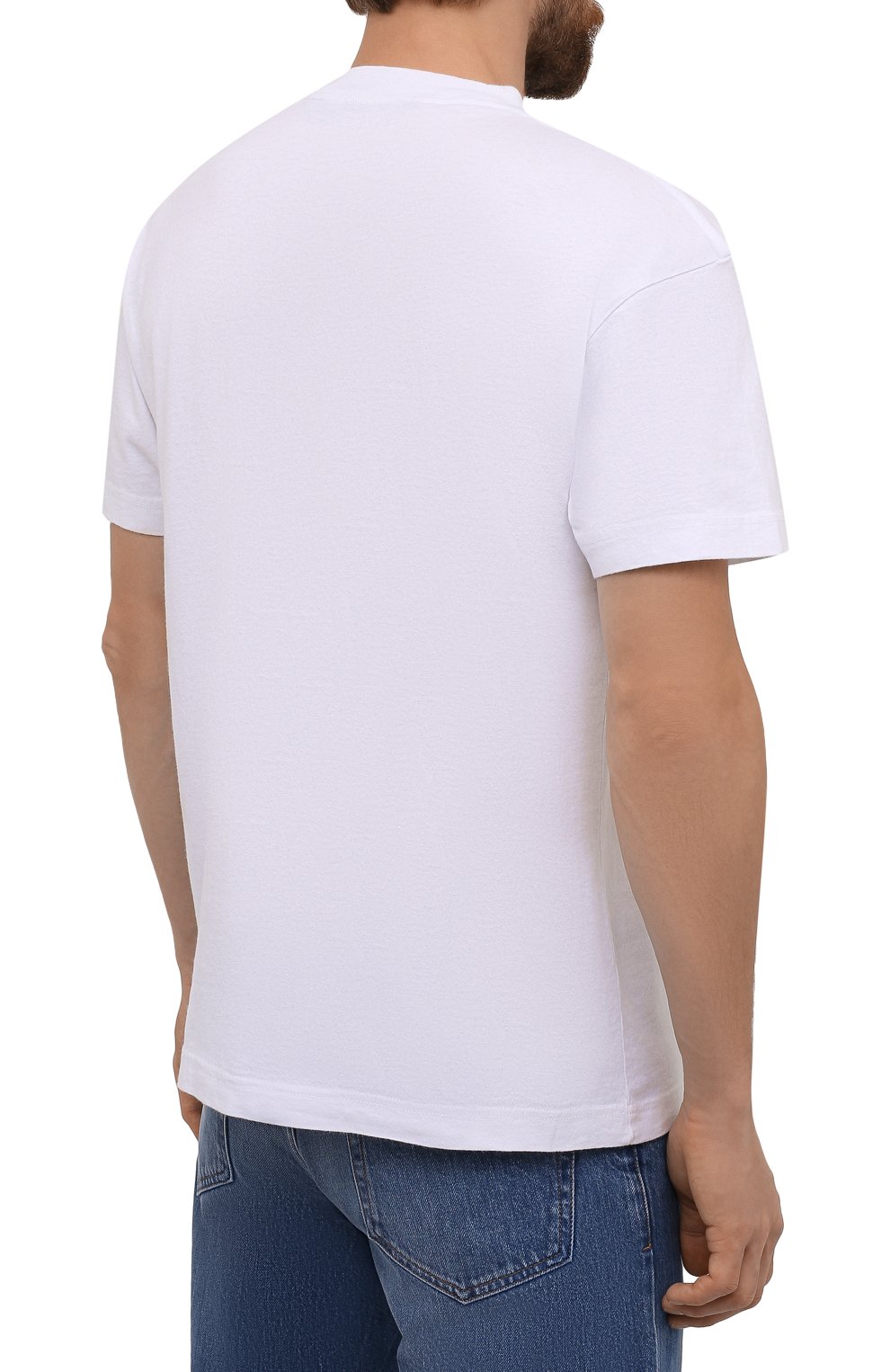 Хлопковая футболка PALM ANGELS, арт. PMAA001F21JER0020145, фото 4