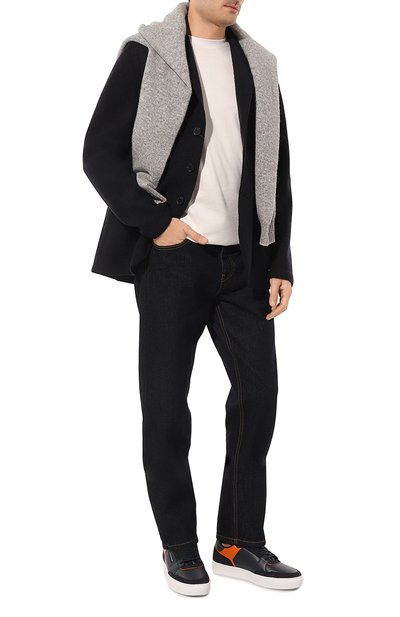 Кожаные кеды PAUL&SHARK, арт. 13318005, фото 2