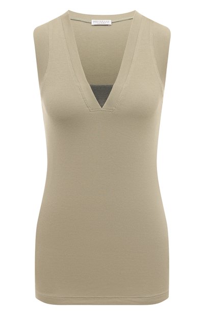Женский хлопковый топ BRUNELLO CUCINELLI, арт. M0TC8EL672