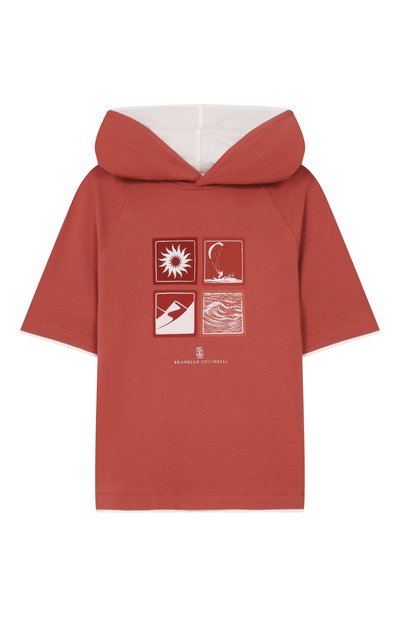 Хлопковое худи BRUNELLO CUCINELLI, арт. BE854E508B
