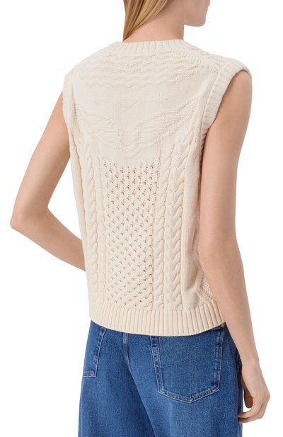 Жилет из хлопка и шерсти ZADIG AND VOLTAIRE, арт. KWCA01685, фото 4